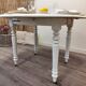 Console/table convertible in mahogany