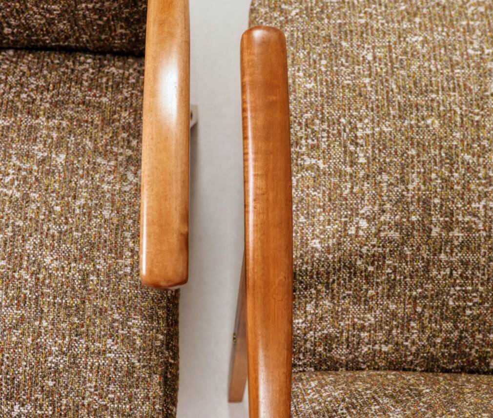 Vintage armchair modern design 1960 multicoloured