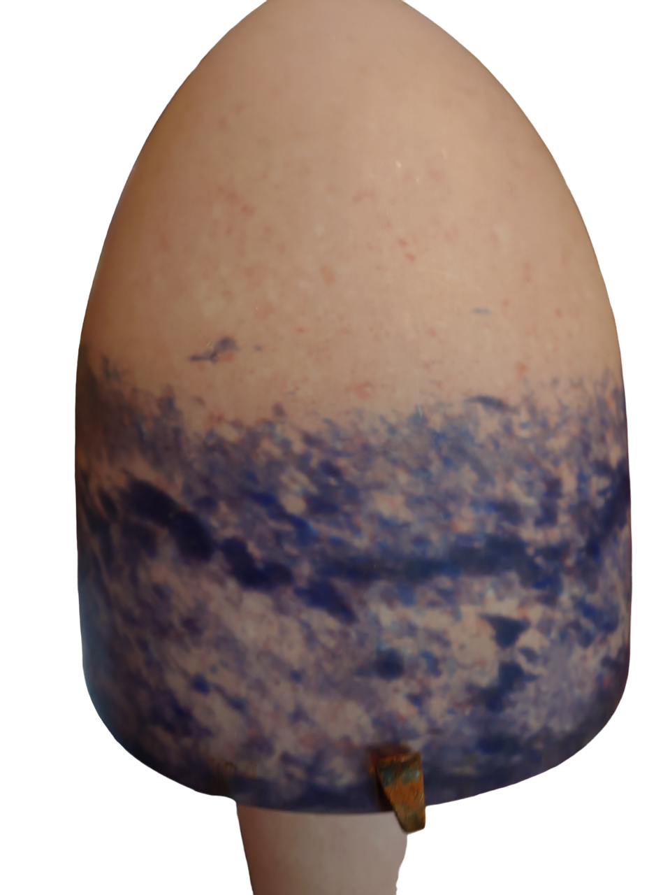 Lampe champignon en verre marmoréens 1930/1950
