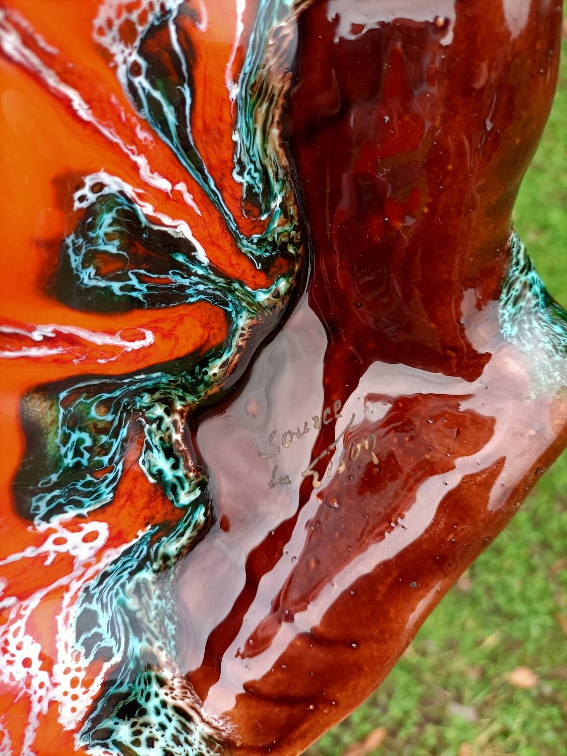 Retro ceramic ashtray