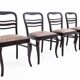 Antique table + chairs set, Western Europe, early 20th century.