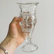 Small glass soliflore vase