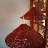 Pair of rattan suspensions