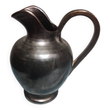Enameled stoneware pitcher