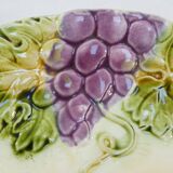 Slurry plate with grape decoration nº2