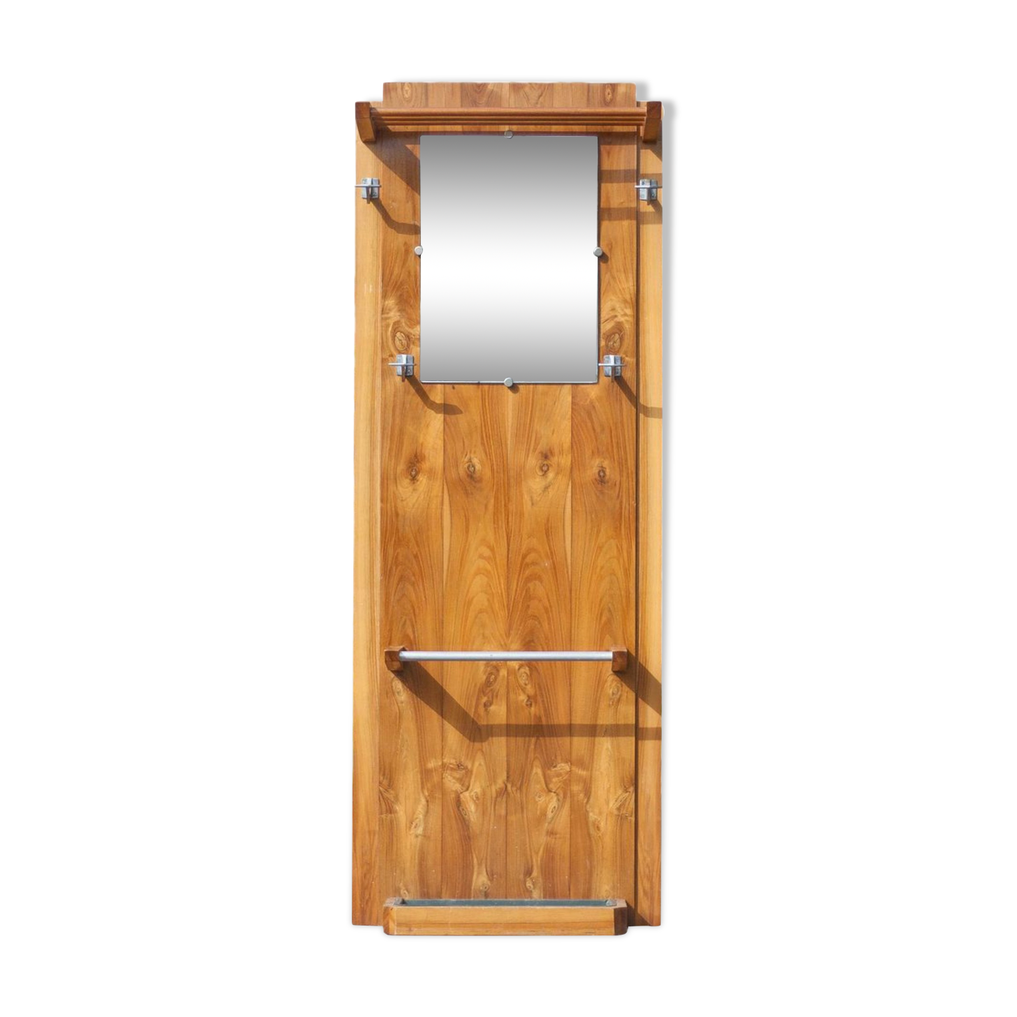 Porte-manteau art déco, porte-manteau bois, vestiaire, meuble hall d'entrée
