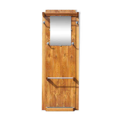Porte-manteau art déco, porte-manteau bois, vestiaire, meuble hall d'entrée