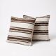 Set of 2 vintage kilim cushion covers 61x61 cm