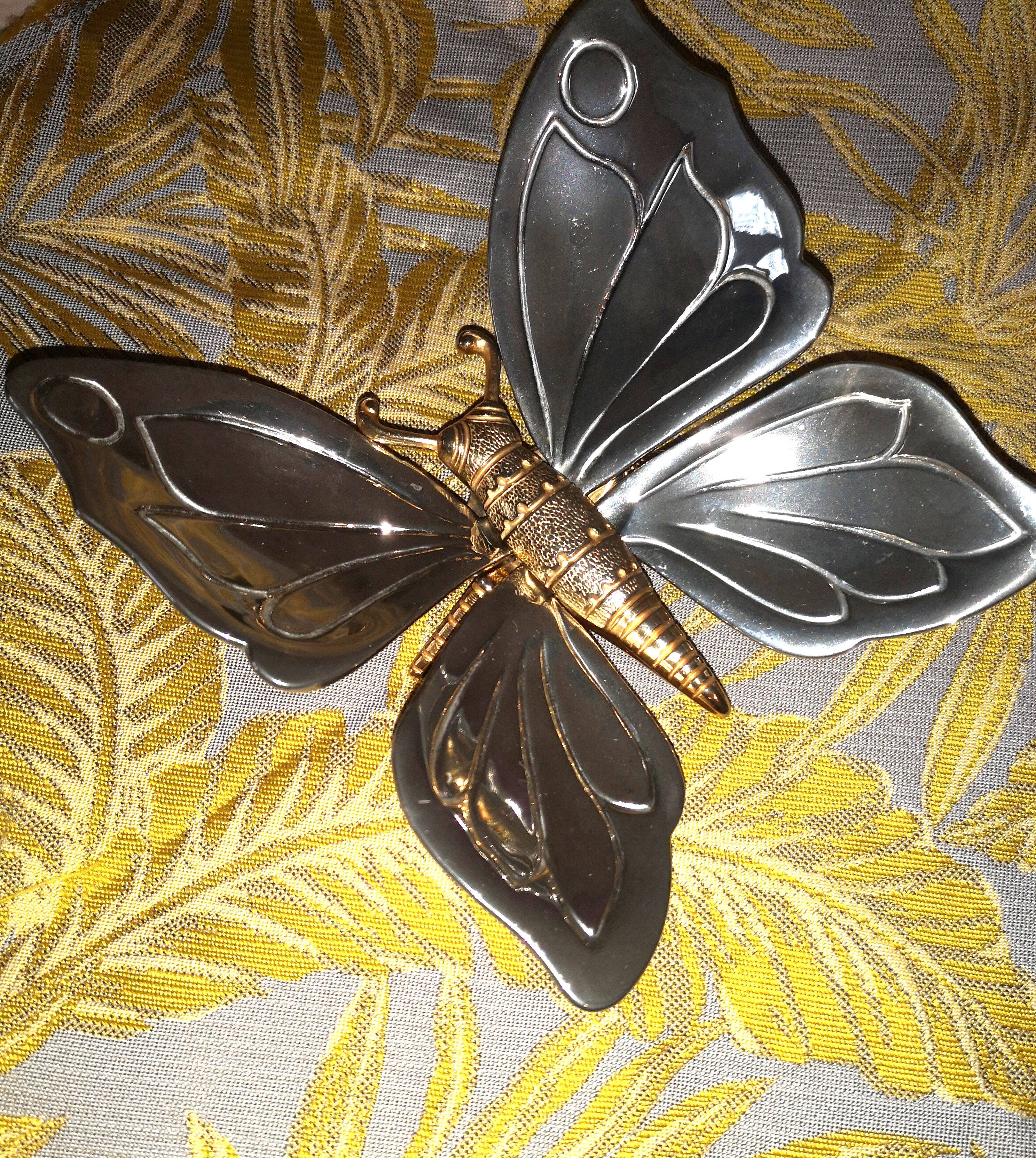 Vintage butterfly ashtray