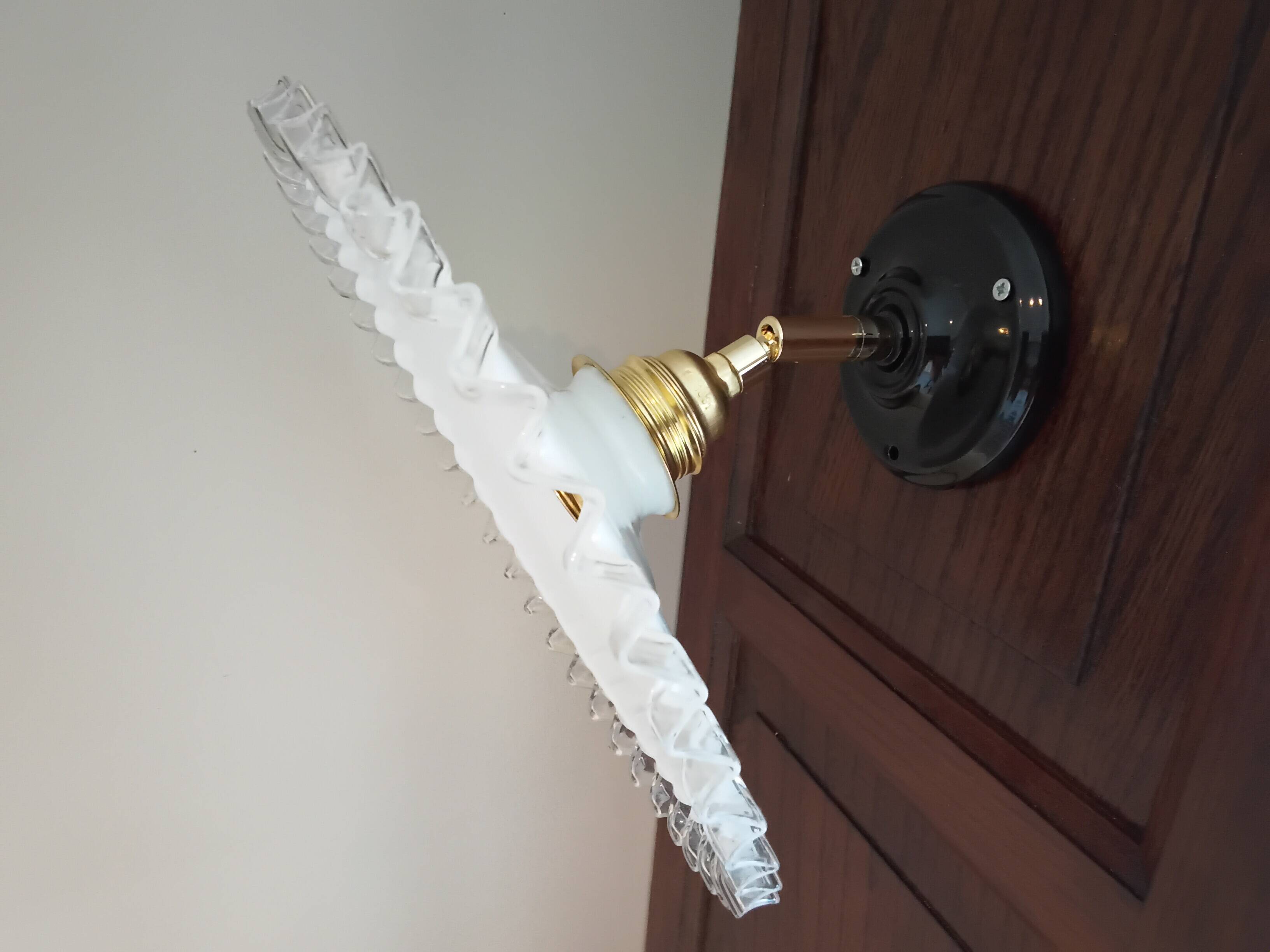 Vintage opaline wall light