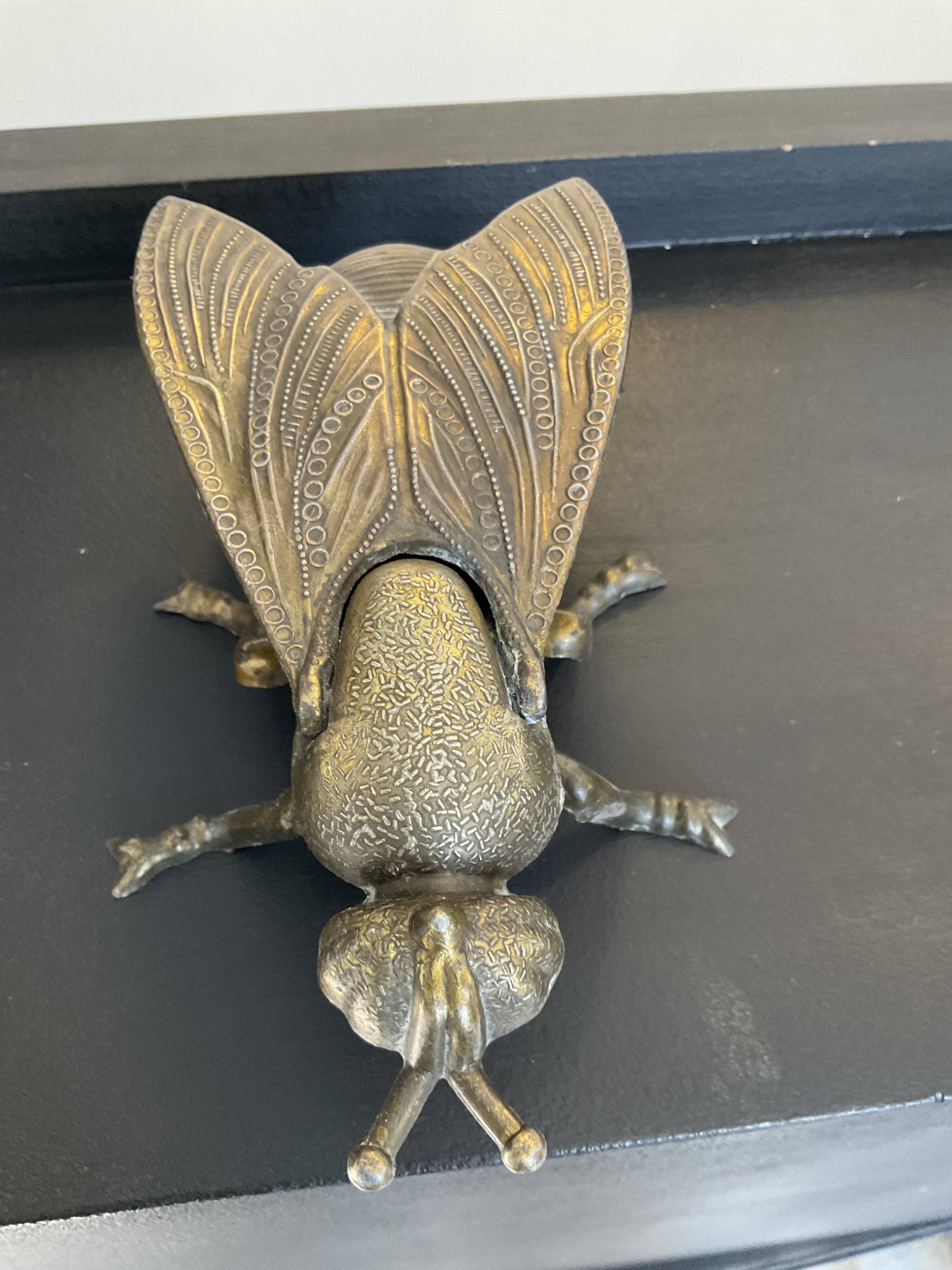 Vintage bronze fly ashtray Italy