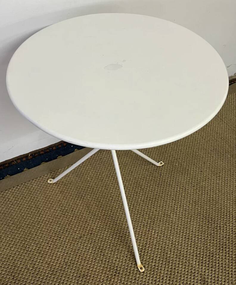 Vintage metal bistro table