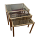 3 nesting bamboo tables