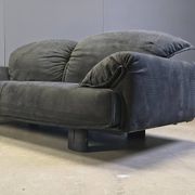 Velvet sofa by Saporiti Italia, 1980s