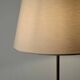 Scandinavian brass and black wood floor lamp, 1950s/60s