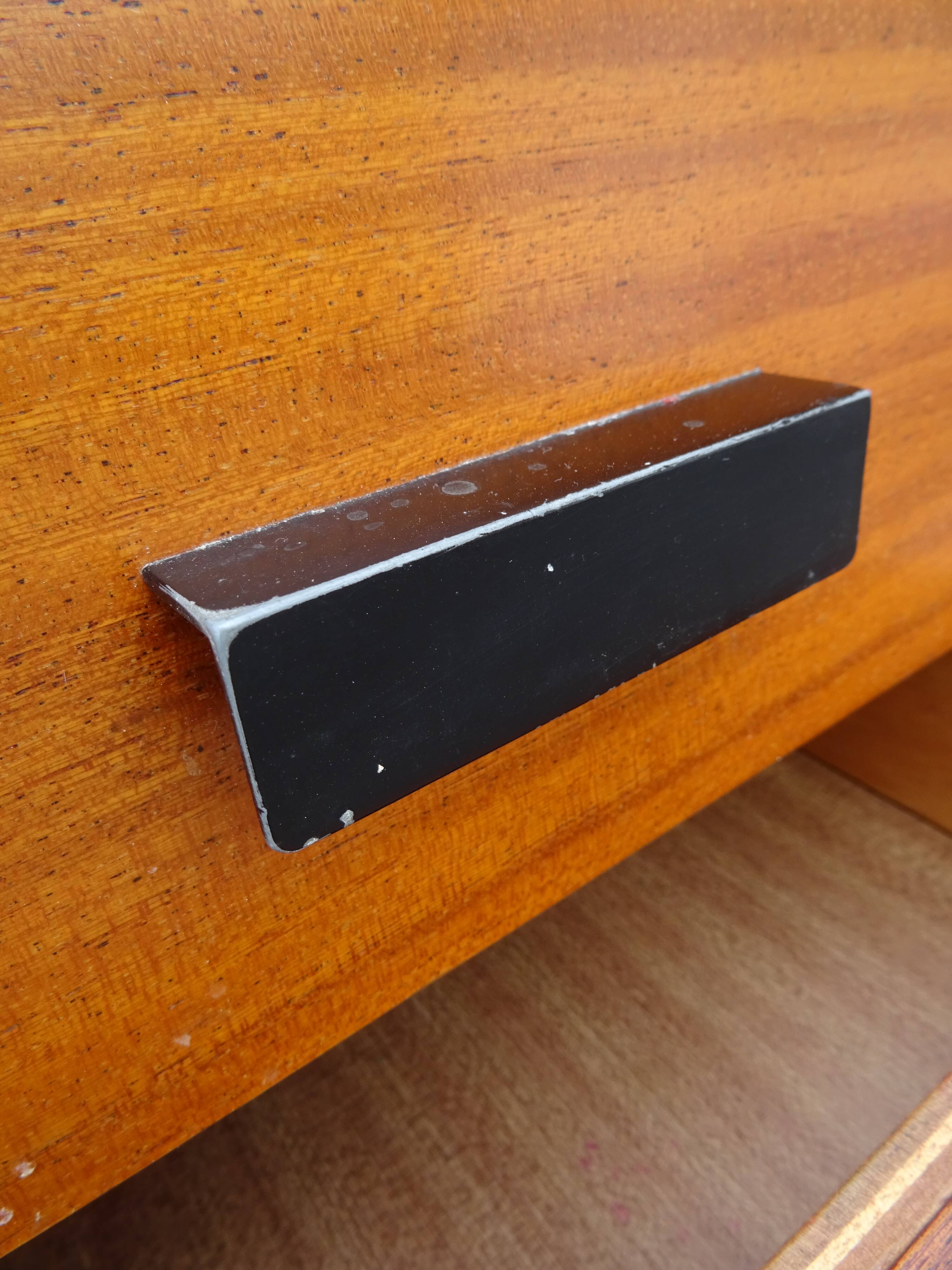 Vintage wood metal desk from the 60s