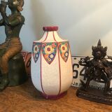 Longwy art deco vase
