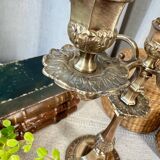 5-light brass candlestick