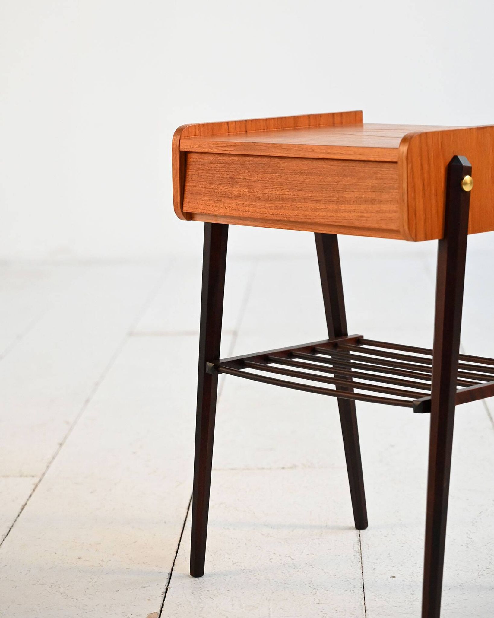1960s oak TV stand by Arne Wahl Iversen