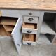 Grey patinated enfilade handcrafted.