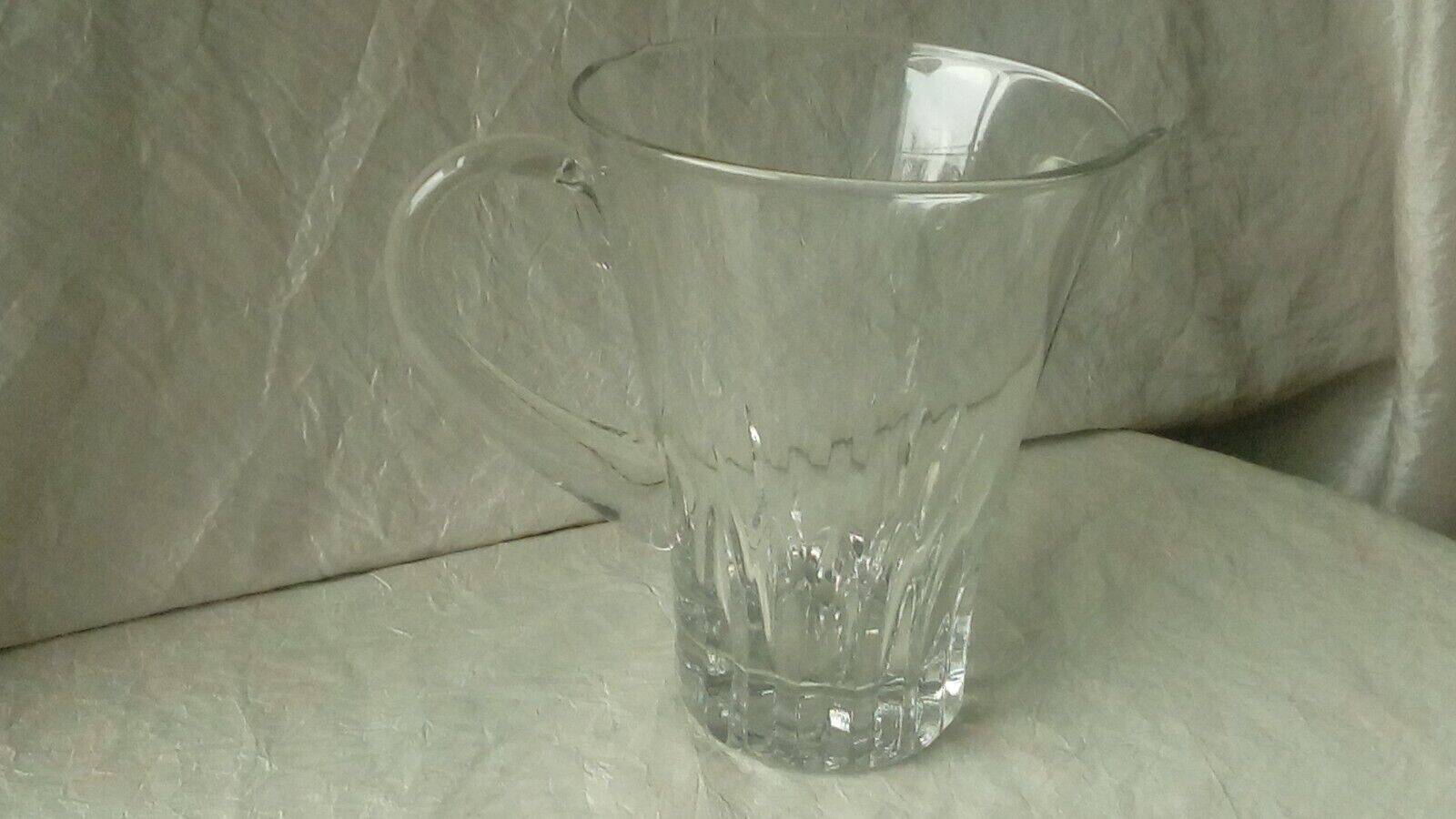 Jug pitcher carafe for water orangeade in crystal old size