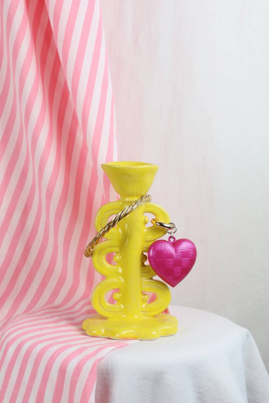 Ceramic candle holder / jewelry holder - Sunflower model