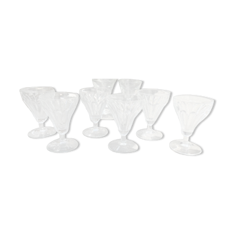 Set of 6 glass cups