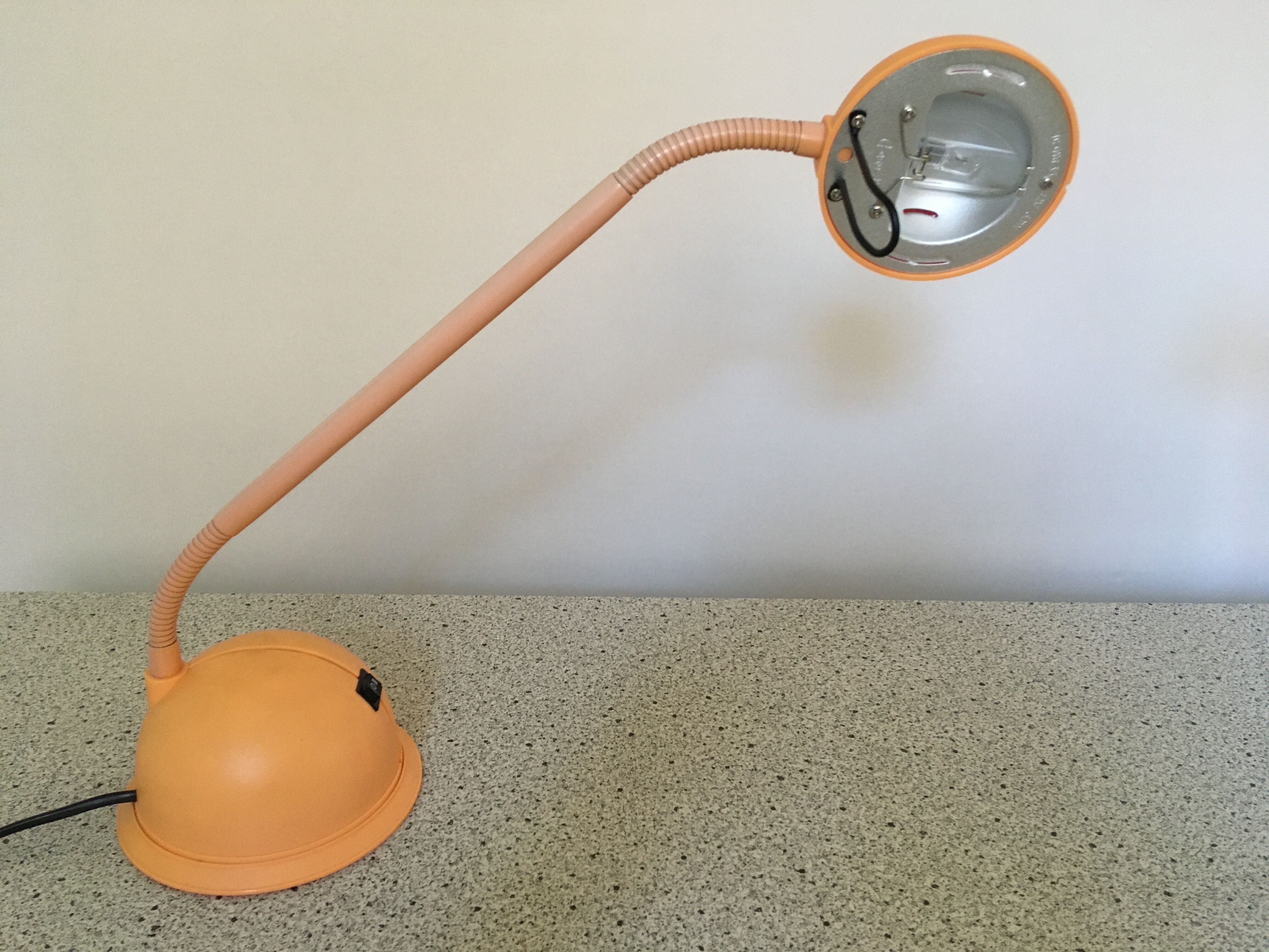 Vintage orange desk lamp