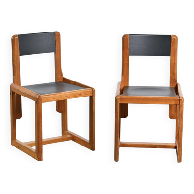 André Sornay : paire de chaises, France vers 1960