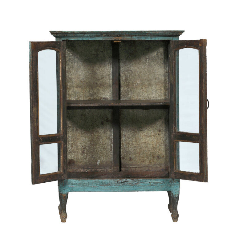 Blue glass buffet