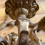 Pair of LXV style gilt bronze wall lights