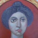 Decorative porcelain dish "Pompeii" numbered