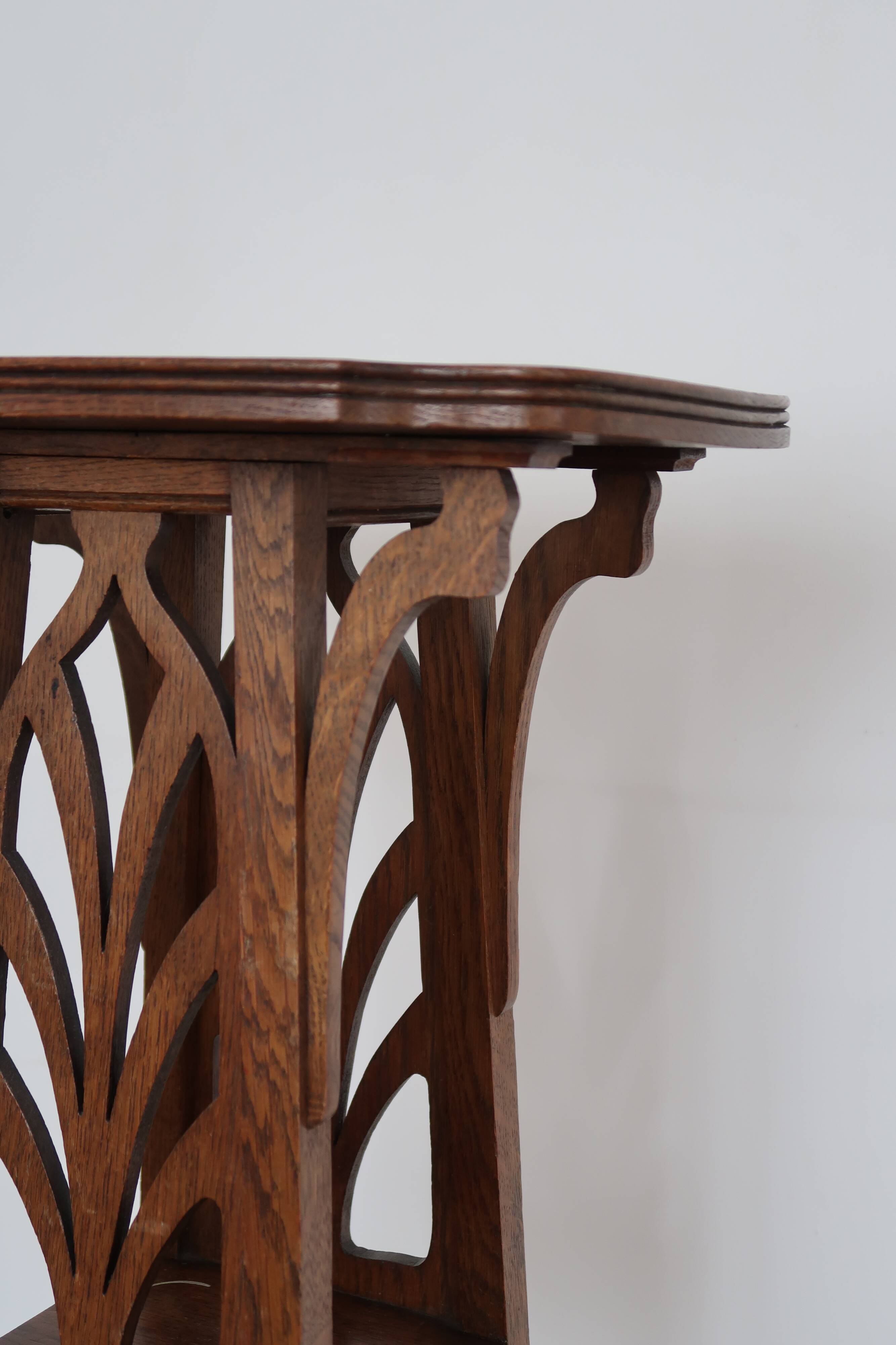 Art Deco wooden plant holder