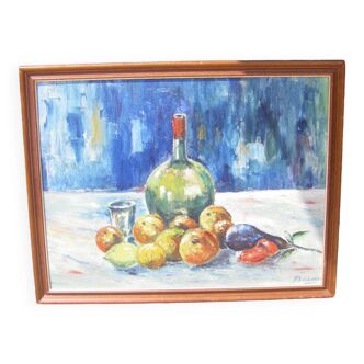 Peinture au décor de fruits