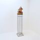 Art Deco glass and zinc pedestal column