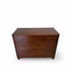 Italian art deco burl walnut chest of drawers, 1850s.