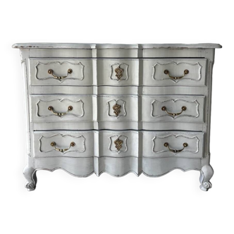 Louis XV style painted chest of drawers