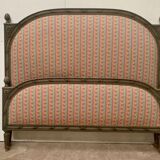 Louis XVI style bed in patinated beech, 20th century