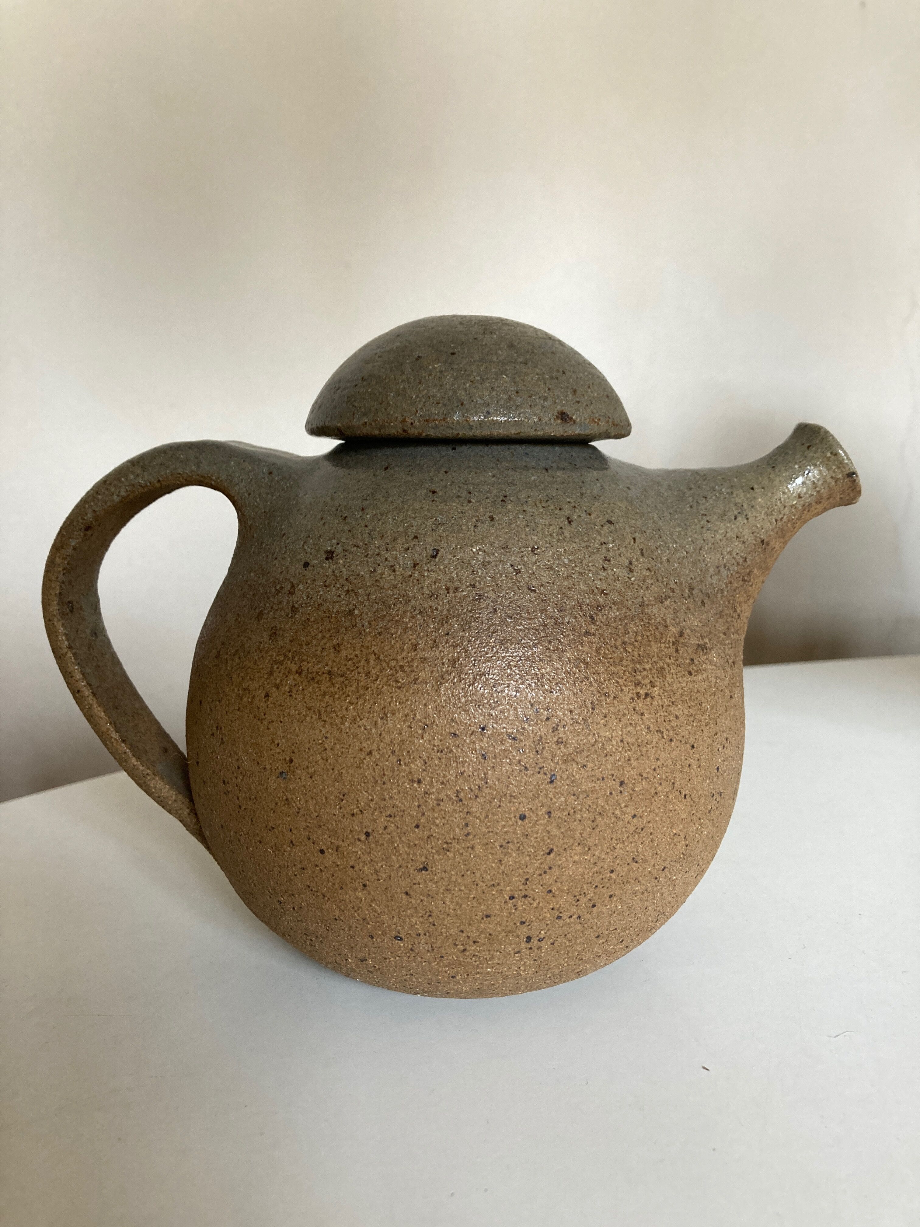 Modernist potter's sandstone teapot 1960