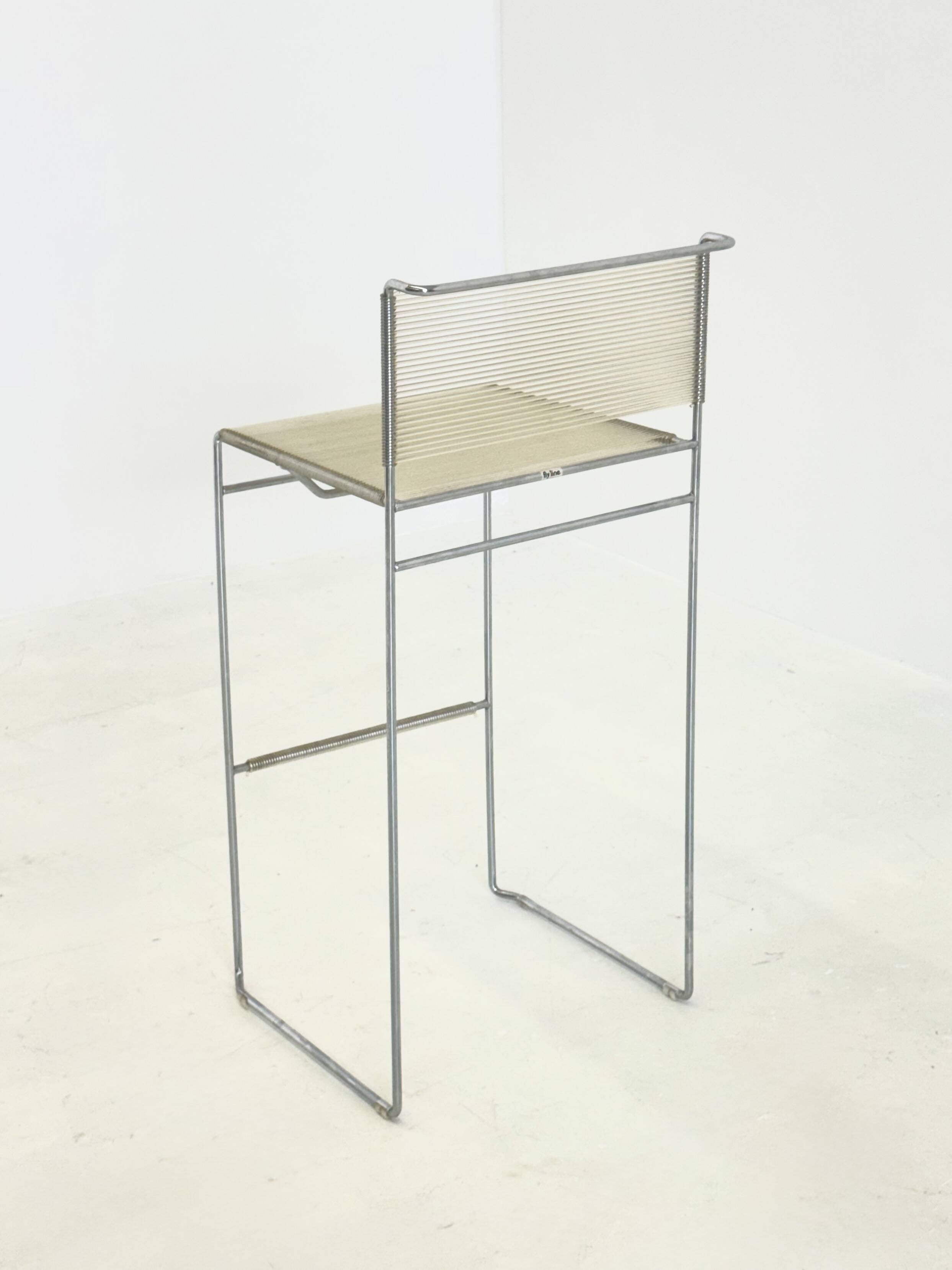 Italian design Flyline bar stool by Giandomenico Belotti