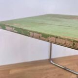 Table gigogne ou d'appoint chromée de style Bauhaus, conçue par Marcel Breuer pour Mucke Melder, années 1930