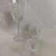 3 Verres en cristal sur pied pour vin blanc