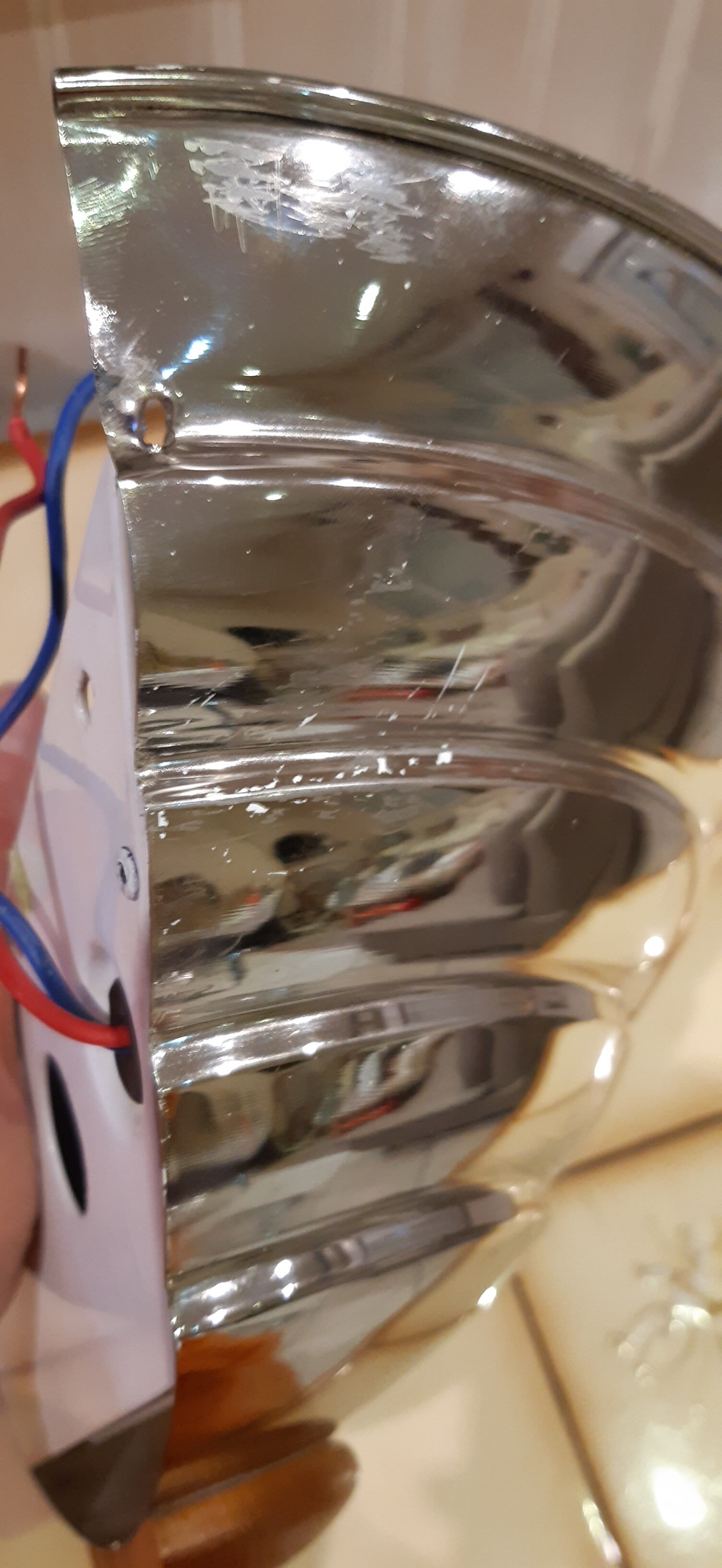 Chrome Art Deco sconce