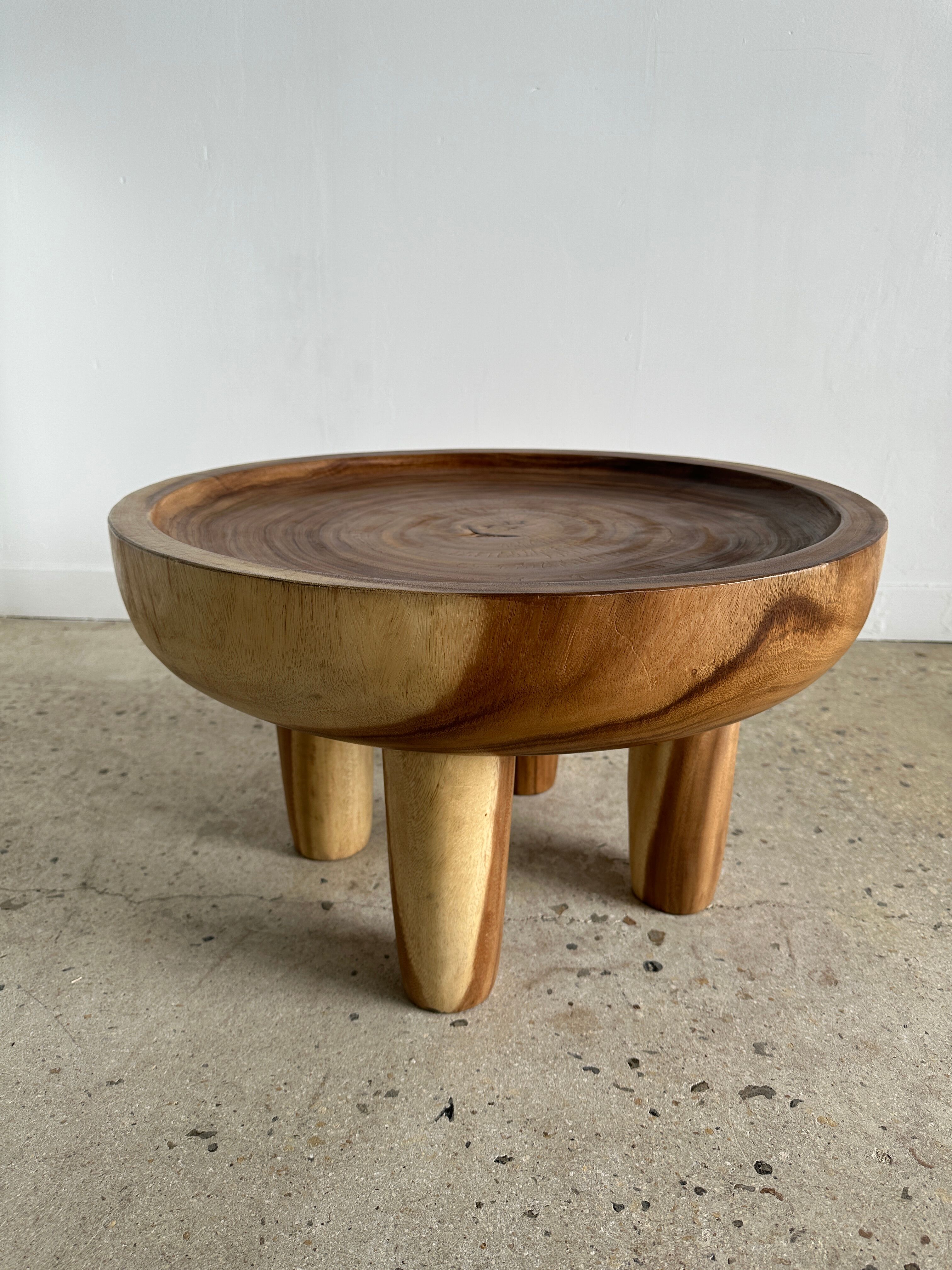 Coffee table, quadripod suar coffee table