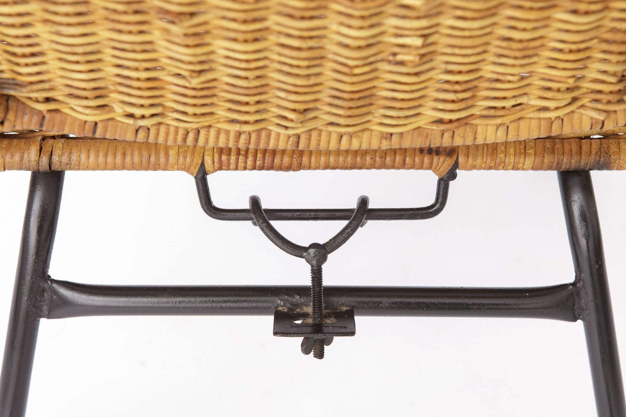 Vintage Basket Chairs by Gianfranco Legler 1950s | Set of 3 Swiss Rattan