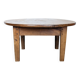 Table basse ronde en noyer