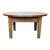 Table basse ronde en noyer