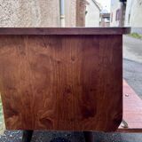 Pair of bedside tables, end of vintage sofa, old 1950