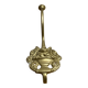 Wall-mounted brass hook