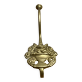 Wall-mounted brass hook
